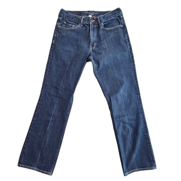 Banana Republic Jeans Men's 33 x 32 Straight Leg Indigo Blue Denim Relaxed EUC - Picture 1 of 15